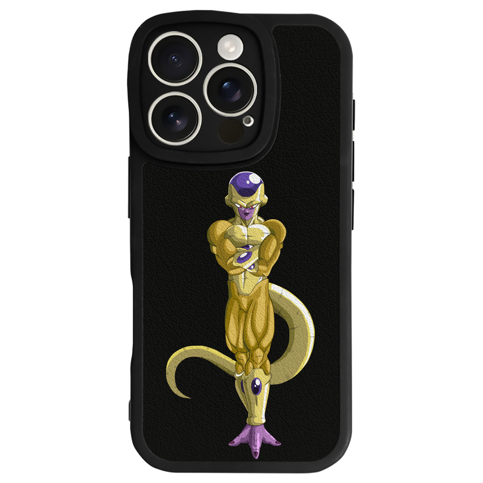 （画像用） ドラゴンボール フリーザ DRAGON BALL Frieza 【iPhone 16シリーズ対応】シリコンスマホケース（レザー調） 材質：シリコン